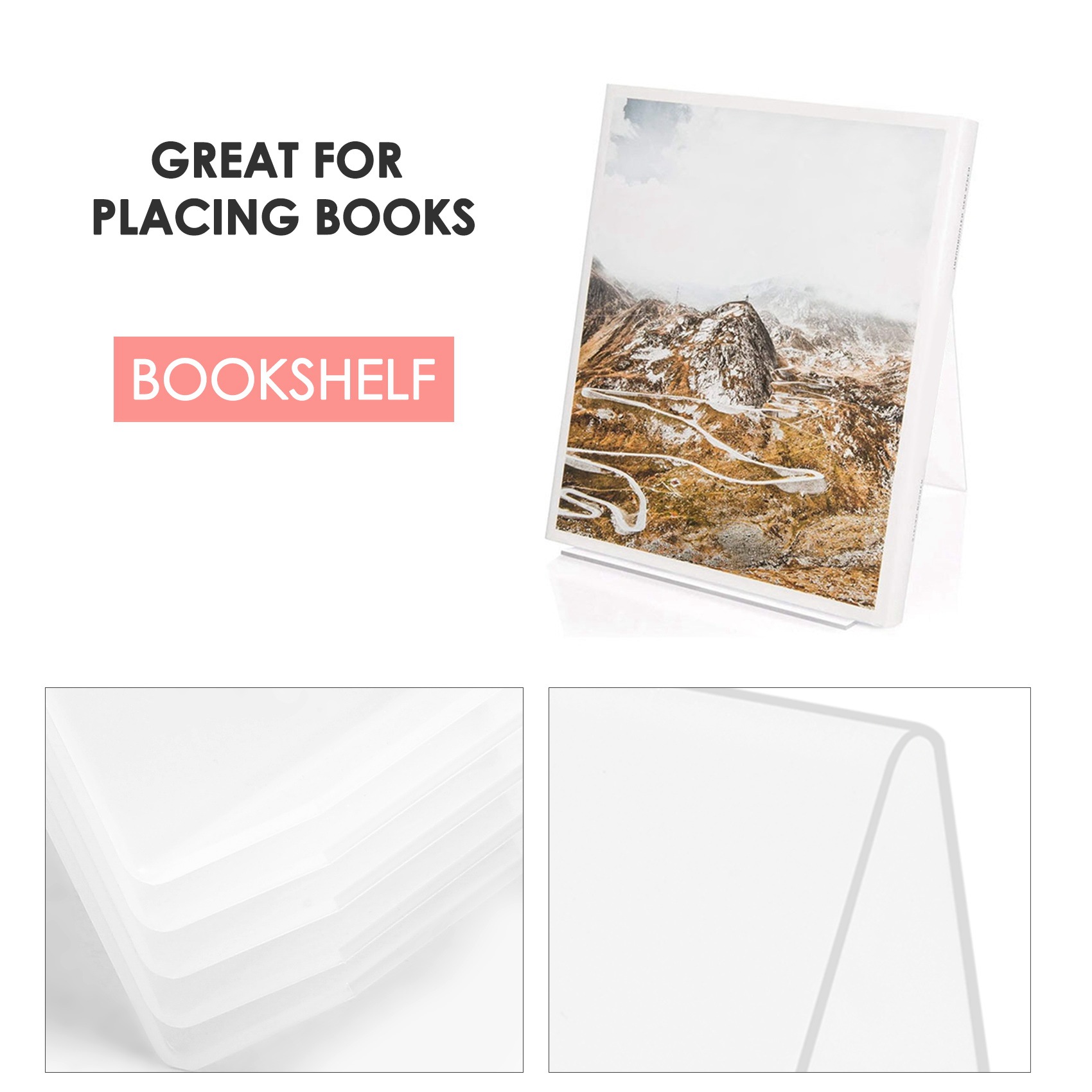 Clear Acrylic Book Stand Holder - حامل كتب أكريليك من COFA مع