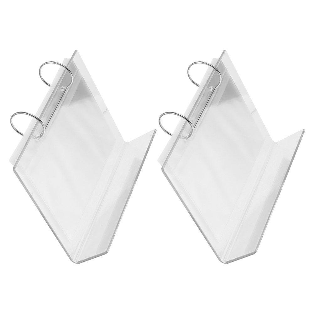 Clear Acrylic Book Stand Holder - قطعتان من ألبوم الصور الأكريليكي القائم