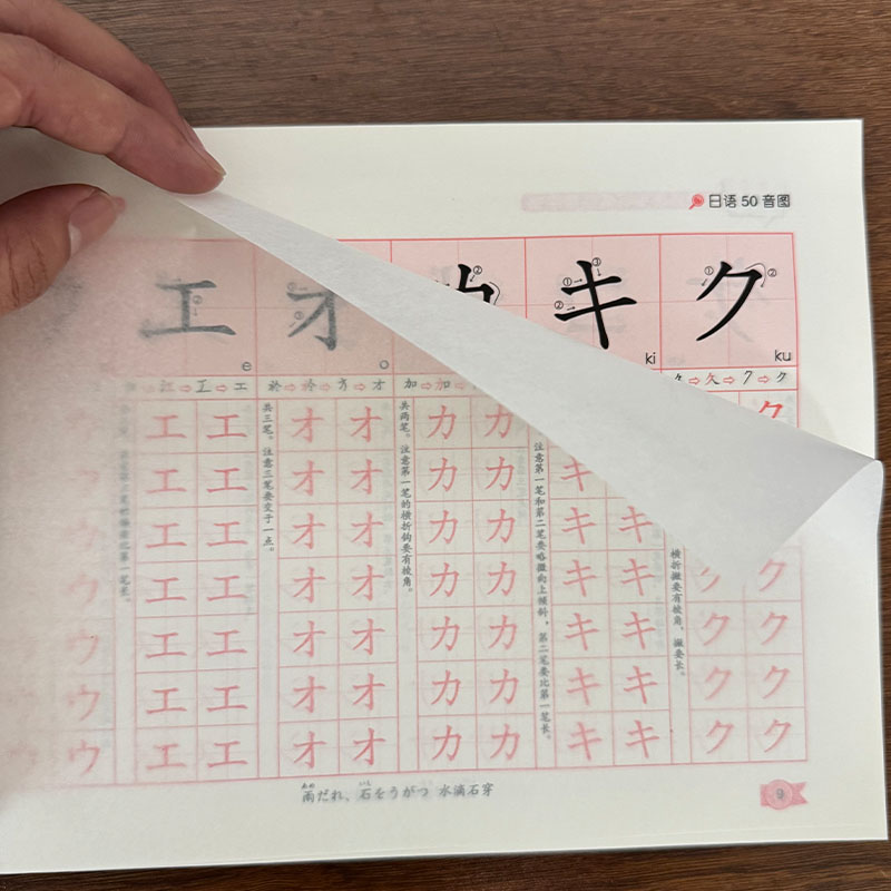 Chinese Calligraphy Practice Book - دفتر تدريب على الكتابة اليابانية هيراجانا