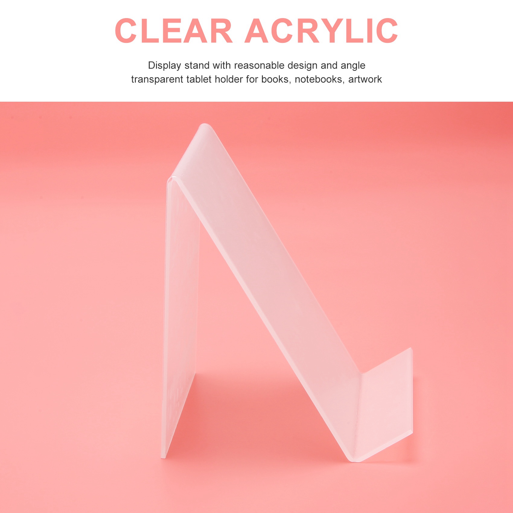 حامل كتب أكريليك من COFA مع حا - مراجعة Clear Acrylic Book Stand Holder وسعره