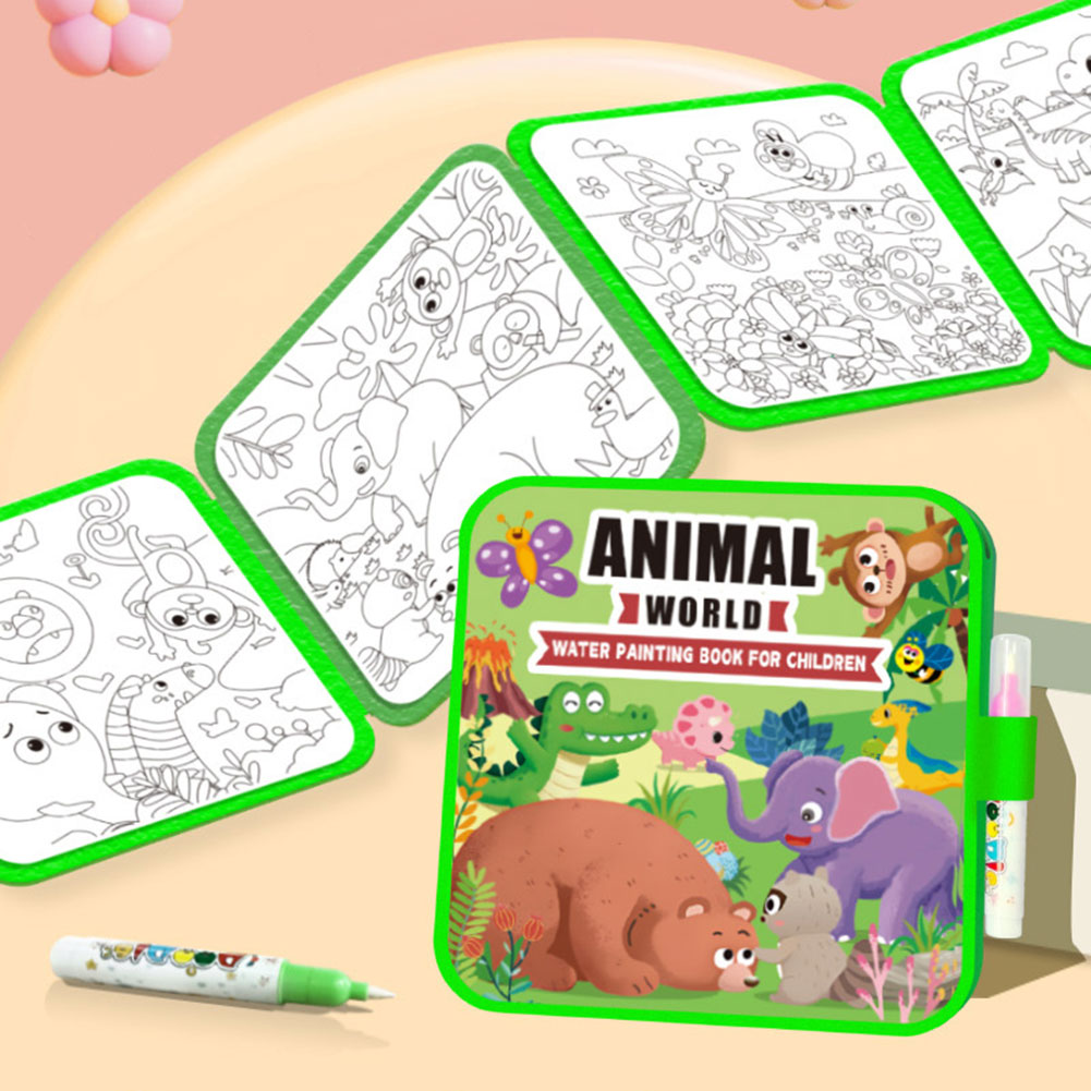 كتب تلوين مائية للأطفال قابلة  - مراجعة Reusable Water Magic Coloring Book وسعره