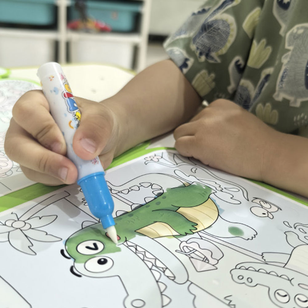 كتب تلوين مائية للأطفال قابلة  - مراجعة Reusable Water Magic Coloring Book وسعره