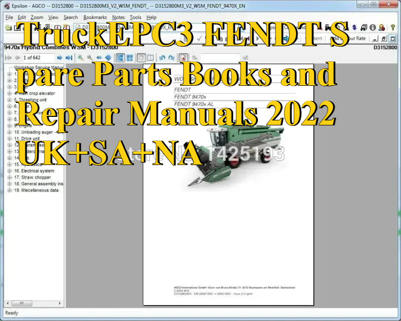TruckEPC3 FENDT كتب قطع الغيار - مراجعة Books وسعره