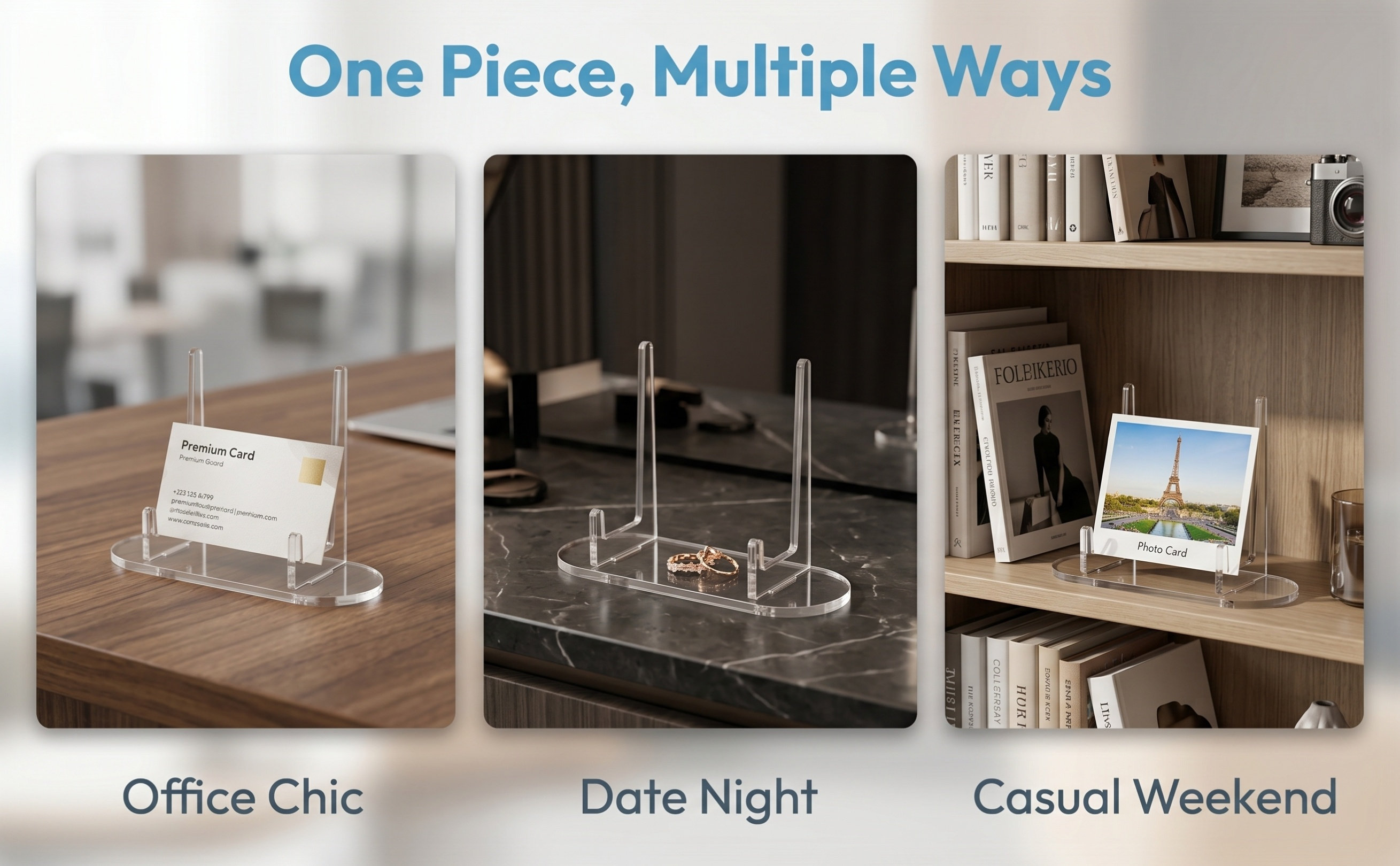 قطعتان من حامل العرض الشفاف ال - مراجعة Clear Acrylic Book Stand Holder وسعره