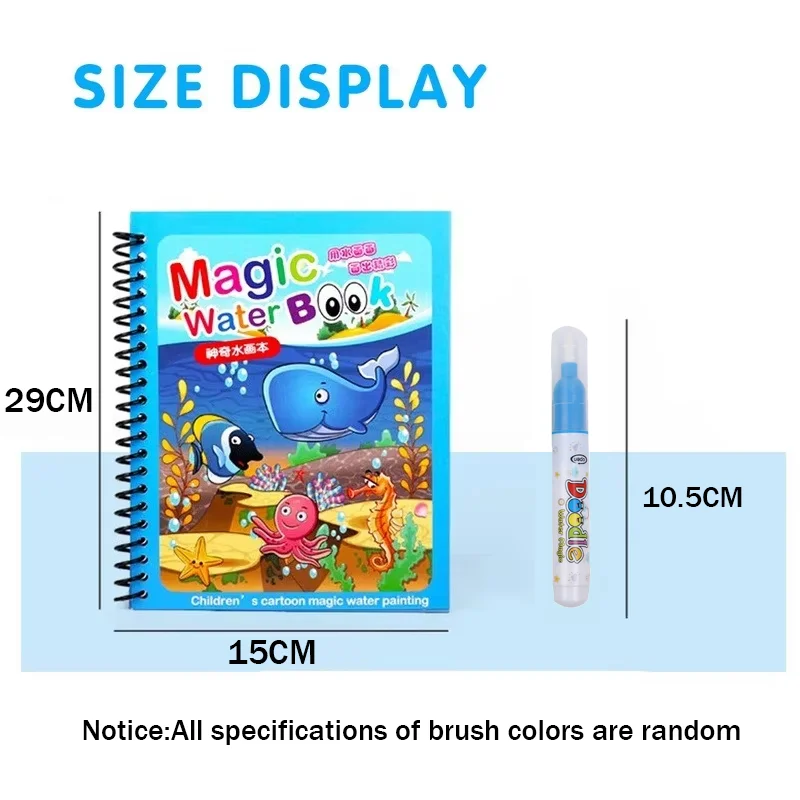 كتاب تلوين مونتيسوري قابل لإعا - مراجعة Reusable Water Magic Coloring Book وسعره