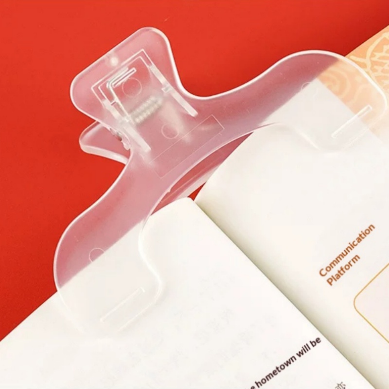 مشبك تثبيت صفحات الكتب الشفاف  - مراجعة Stationery Books وسعره