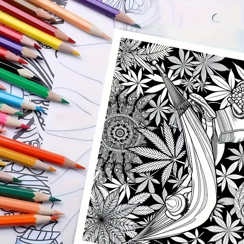 24 صفحة على طراز ماندالا، كتاب - مراجعة Adult Coloring Book Stress Relief وسعره